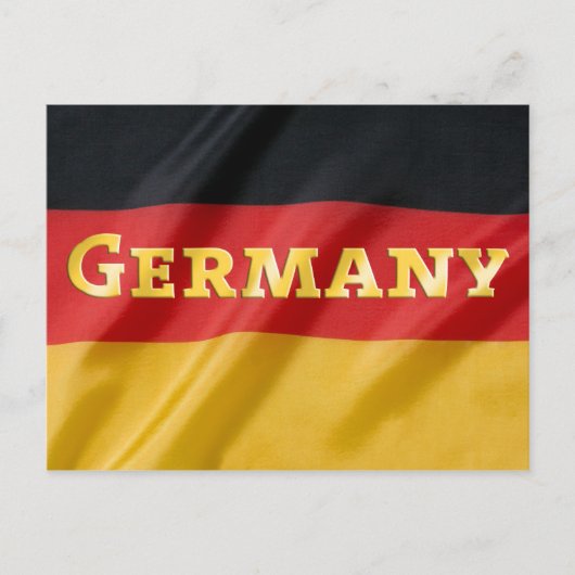 Deutschland-Flagge Postkarte (Vorderseite)