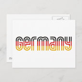Deutschland Flagge! Postkarte (Vorne/Hinten)