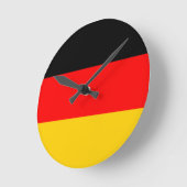 Deutschland-Flagge Runde Wanduhr (Winkel)