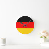 Deutschland-Flagge Runde Wanduhr (Zuhause)