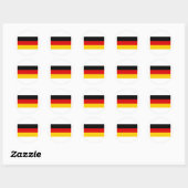 Deutschland-Flagge Runder Aufkleber (Blatt)