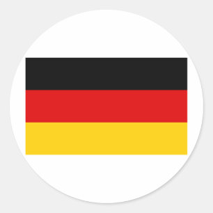 Deutschland-Flagge Runder Aufkleber