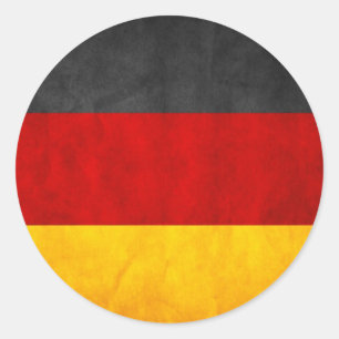 Deutschland-Flagge Runder Aufkleber
