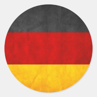 Deutschland-Flagge Runder Aufkleber