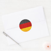 Deutschland-Flagge Runder Aufkleber (Umschlag)