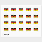 Deutschland-Flagge Runder Aufkleber (Blatt)