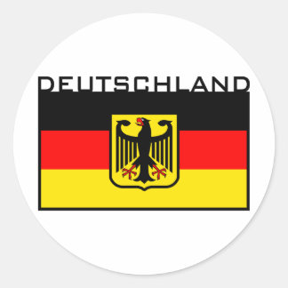 Deutschland-Flagge Runder Aufkleber
