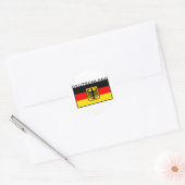 Deutschland-Flagge Runder Aufkleber (Umschlag)
