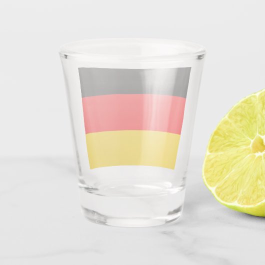 Deutschland-Flagge Schnapsglas (Rückseite)