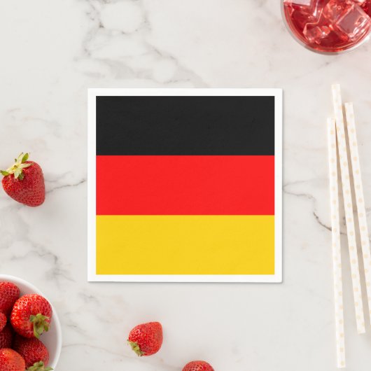 Deutschland-Flagge Serviette (Beispiel)