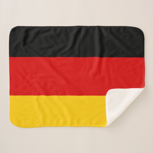 Deutschland-Flagge Sherpadecke (Vorderseite (Horizontal))