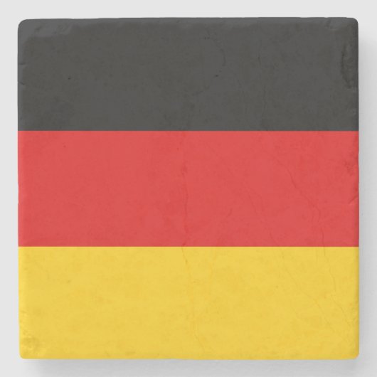 Deutschland-Flagge Steinuntersetzer (Vorderseite)