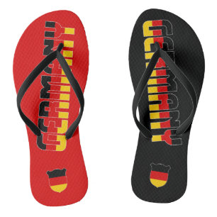 Deutschland Flagge Super Patriotisch Badesandalen