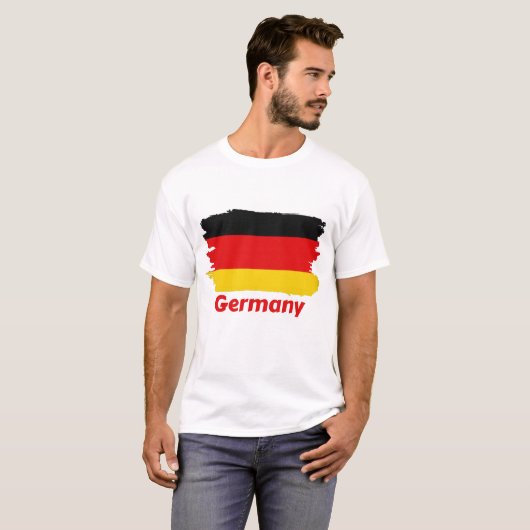 Deutschland-Flagge T-Shirt (Vorne ganz)