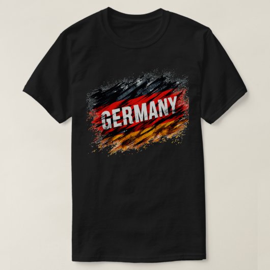 Deutschland-Flagge T-Shirt (Design vorne)
