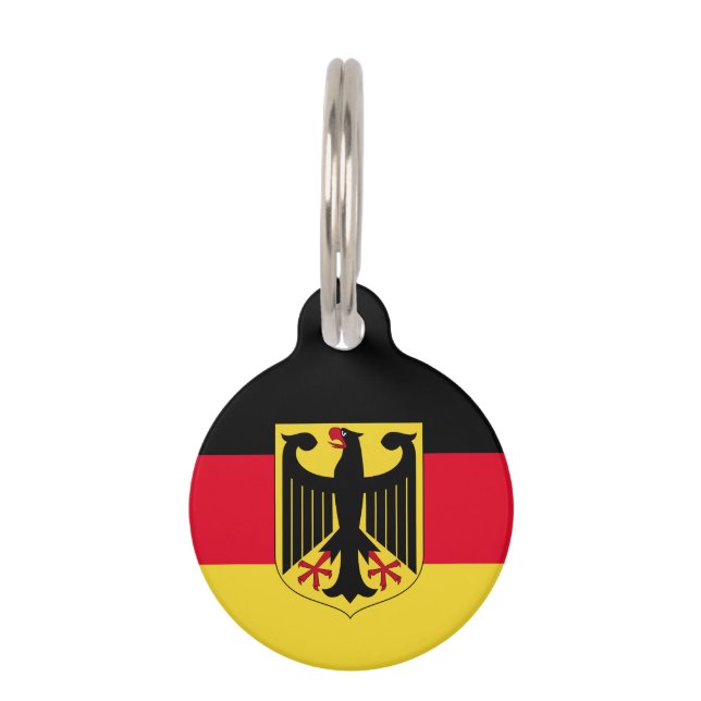 Deutschland-Flagge Tiermarke (Rückseite)