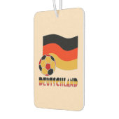 Deutschland Flagge und Fußball-Ball graue Grenze Autolufterfrischer (Links)
