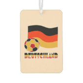 Deutschland Flagge und Fußball-Ball graue Grenze Autolufterfrischer (Rückseite)