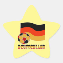 Deutschland Flagge und Fußball-Ball graue Grenze