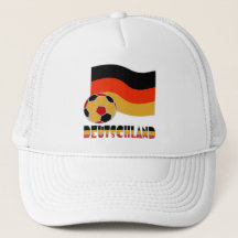 Deutschland Flagge und Fußball-Ball graue Grenze
