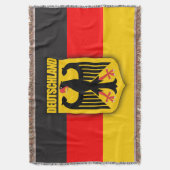 Deutschland - Flagge und Wappen Decke (Vorderseite Vertikal)