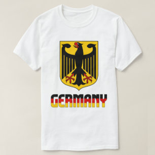 Deutschland Flagge und Wappen Patriotisch T-Shirt