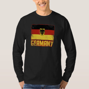 Deutschland-Flagge Vintage Retro Land Deutschland  T-Shirt