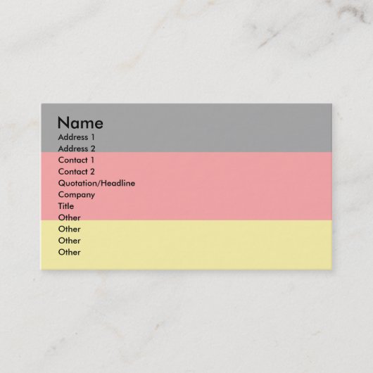 Deutschland-Flagge Visitenkarte (Vorderseite)
