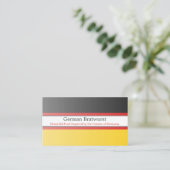 Deutschland-Flagge, vollständig anpassbare Visiten Visitenkarte (Stehend Vorderseite)