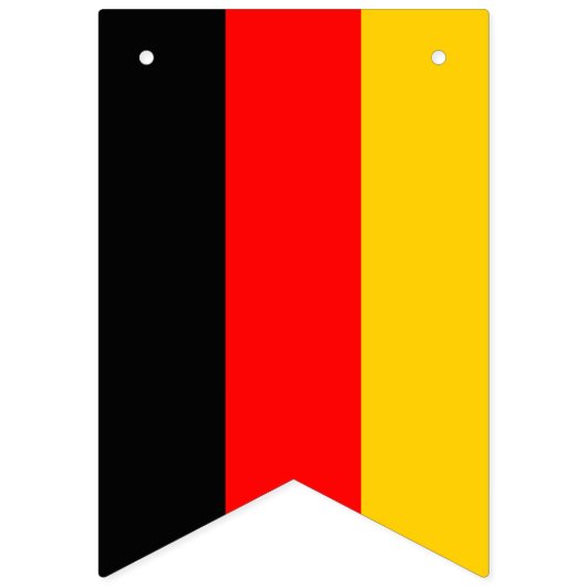 Deutschland-Flagge Wimpelkette (Zweite Fahne)