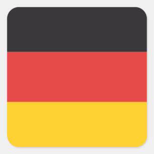 Deutschland Flagge x20 Aufkleber deutsche quadrati