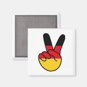 Deutschland Flagge / Zeichen Magnet (Vorderseite/Rückseite)