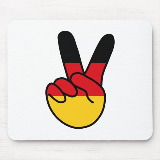 Deutschland Flagge / Zeichen Mousepad (Vorne)
