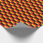 Deutschland-Flaggen-Bienenwaben-Packpapier Geschenkpapier (Ecke)