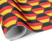 Deutschland-Flaggen-Bienenwaben-Packpapier Geschenkpapier (Rolleneckpunkt)