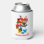 Deutschland Flaggen Dosenkühler (Kanne Rückseite)