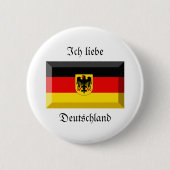 Deutschland-Flaggen-Edelstein Button (Vorderseite)