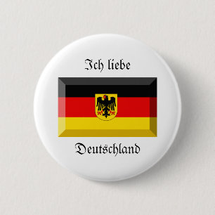 Deutschland-Flaggen-Edelstein Button