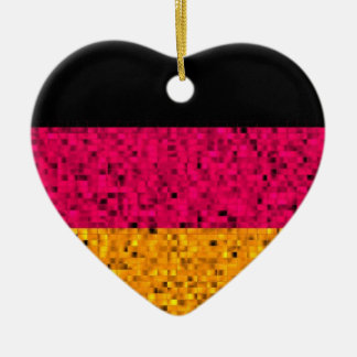 Deutschland-Flaggen-Glitterverzierung Keramikornament