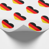Deutschland-Flaggen-Herz Geschenkpapier (Ecke)