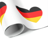 Deutschland-Flaggen-Herz Geschenkpapier (Rolleneckpunkt)