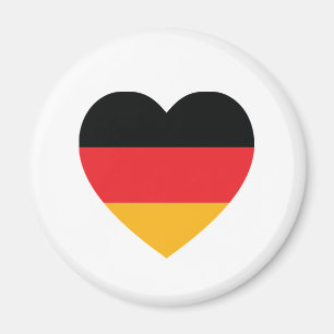Deutschland-Flaggen-Herz-Kühlschrankmagnet Magnet