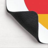Deutschland-Flaggen-Herz-Mausunterlage Mousepad (Ecke)