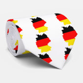 Deutschland-Flaggen-Karte Größengleich Krawatte (Gerollt)