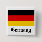 Deutschland-Flaggen-Knopf Button (Vorderseite)