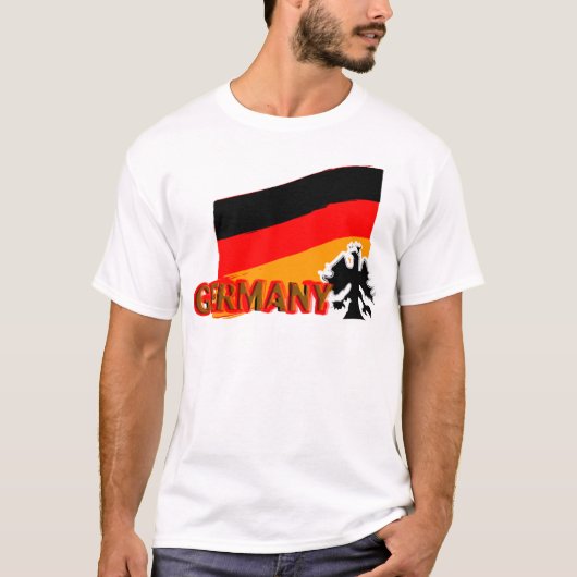 DEUTSCHLAND (FLAGGEN-LINIE) T-Shirt (Vorderseite)