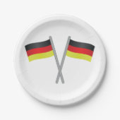 Deutschland Flaggen Papier Teller (Vorderseite)