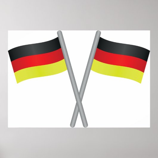 Deutschland Flaggen-Poster Poster (Vorne)