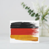 Deutschland Flaggen-Postkarten Postkarte (Stehend Vorderseite)