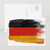 Deutschland Flaggen-Postkarten Postkarte (Vorne/Hinten)